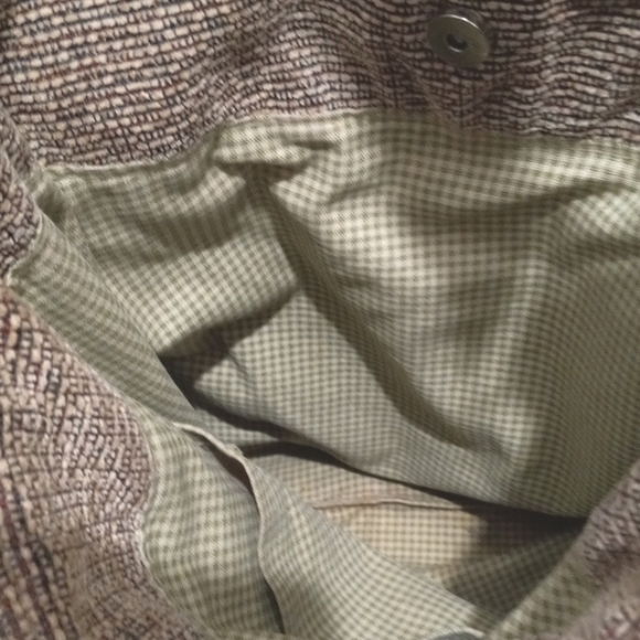 C.Hamlin Design Large Brown Flowered Purse W/Lg Appliqued Flower. Crossover - Picture 6 of 7